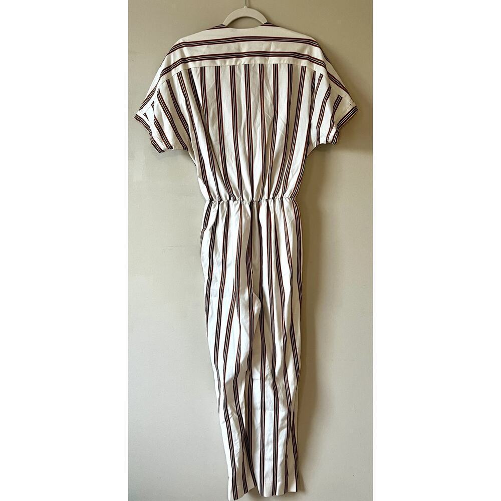 NWT Maje Pieni Striped V-Neck Jumpsuit Size 36/Small Womens - Picture 5 of 8